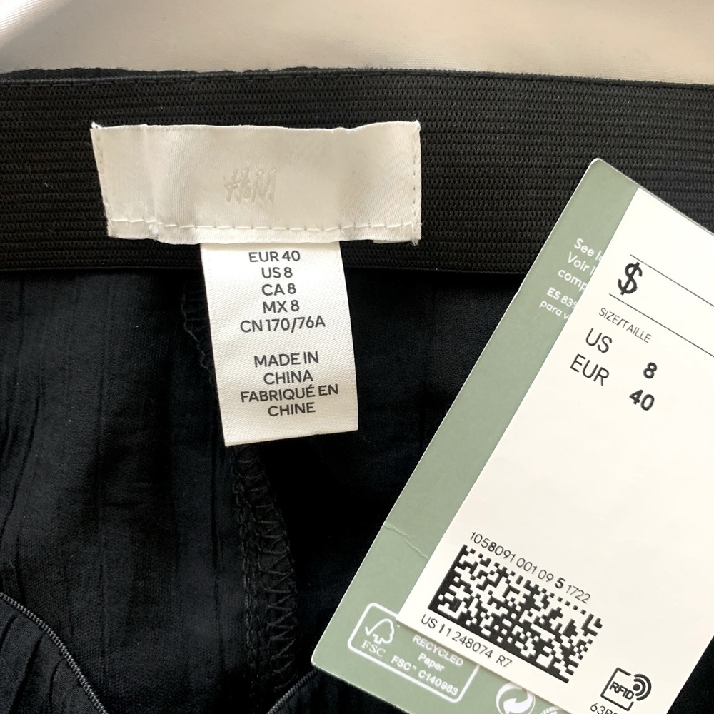 H&M Pants, Black, Size 8 - Picture 2 of 3